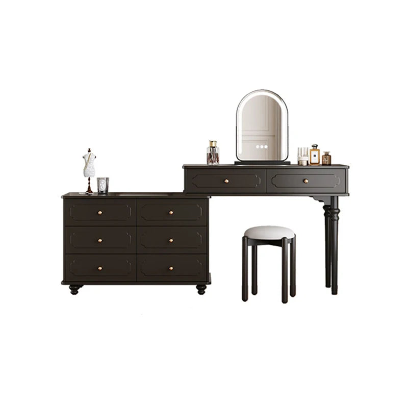Modern Luxury Vanity Table Drawer Storage Simple Aesthetic Makeup Vanity Table With Mirror Trendy Penteadeira Bedroom Furniture