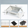 Stainless Steel Barbecue Oven Outdoor Charcoal Thickened Barbecue Grill Household Small One-second Folding Carbon Kebab Stove