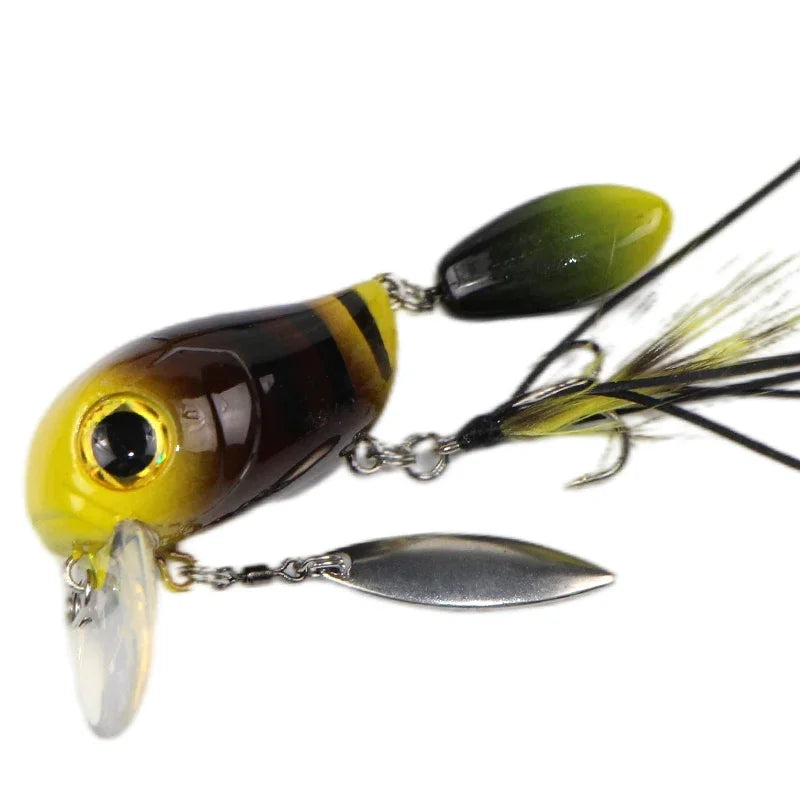 Crank Bait 8g 40mm Floating Minnow Fishing Lure Pesca Wobbler Rotating Sequins Stream Freshwater Bass Pike Trout Perch Hard Bait