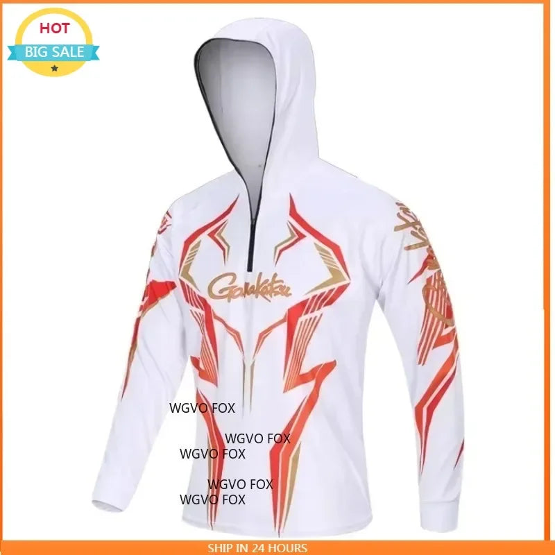 Fishing Clothing Long Sleeve Outdoor Breathable 5XL Fishing Shirts Anti UV Quick-Drying Cycling Hunting Hiking Clothes