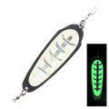 Trolling Fishing 4.5in112mm20g Diving Board Salmon Fishing Tackle Flasher Bait Lure Flasher Swim Bait Wobble Rotating Metal Tool