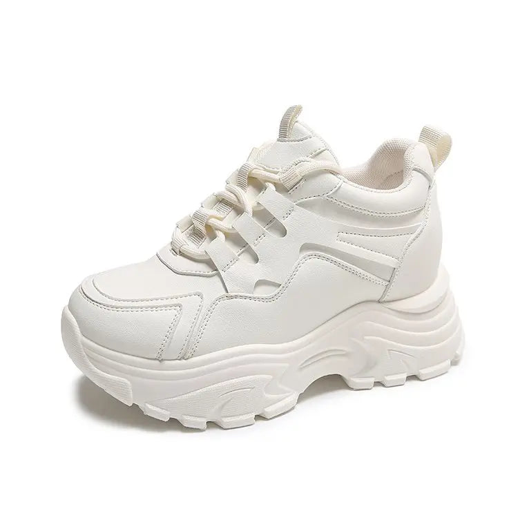 Women's Casual Sports Shoes -Elegant for All Seasons ,lightweight Comfortable Platform Sneaker,white Shoe All-match