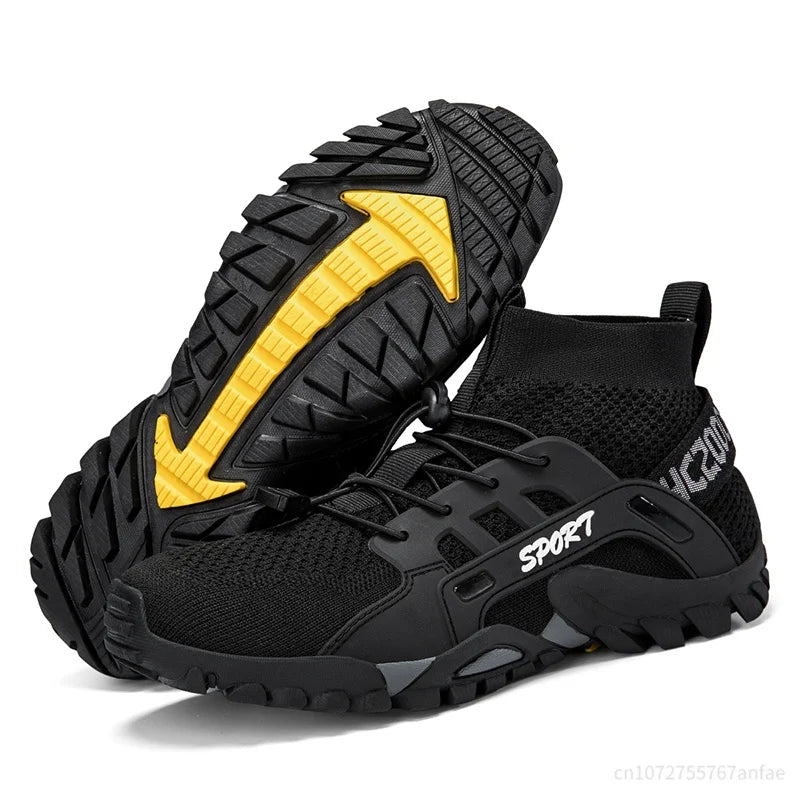 Hiking Shoes for Man Outdoor Comfortable Breathable Mesh High Top Boots Mountaineering Woman Quick Drying Travel Sneaker