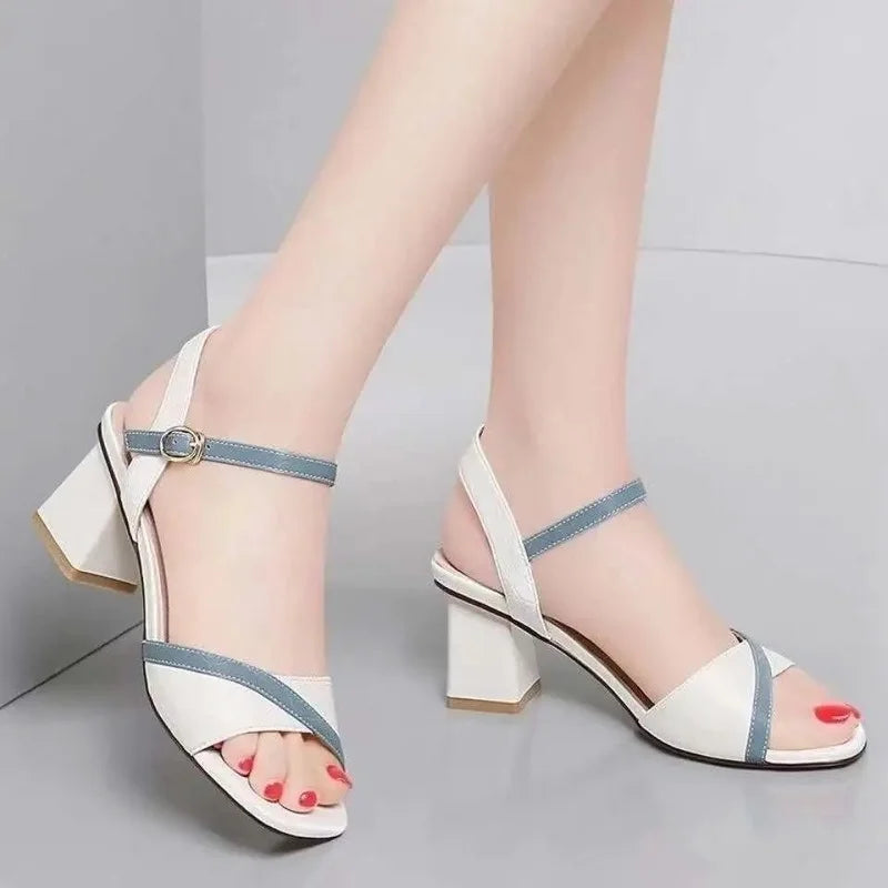 Women's Sandals Novelties 2025 Orthopedic Sandal Woman Elegant Roman Platform Wedge Mirror Luxury Designer Summer Fashion White