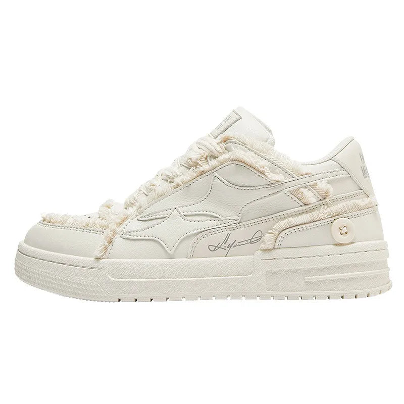 Unisex Shoes Tennis Retro Fashion Star Shoes White Leather Male Sneakers Couple Outdoor Sport Casual Shoes