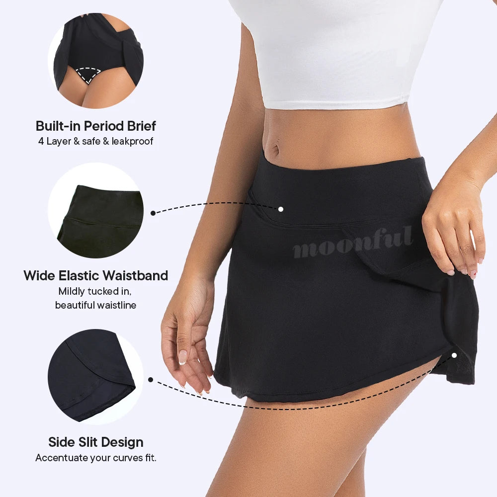 Menstrual Swimsuit for Pool Girl Menstruation Swimwear Panties Heavy Flow Women Recyclable Swimsuit Skirt Period Swim Bottom