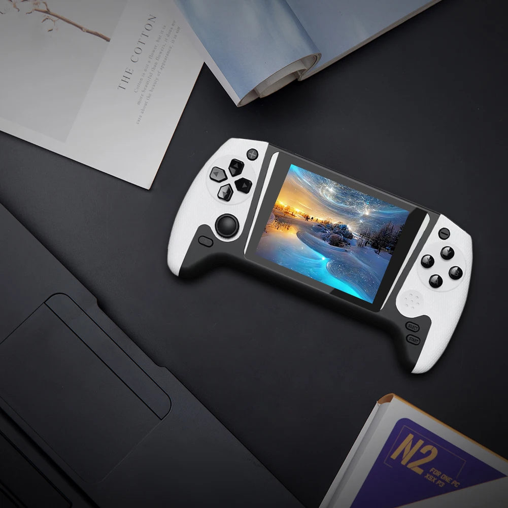 Portable Game Console 3.5inch LCD Screen Built-in 500 Games Nostalgic Game Console 1200mAh Video Game Console for Single Player