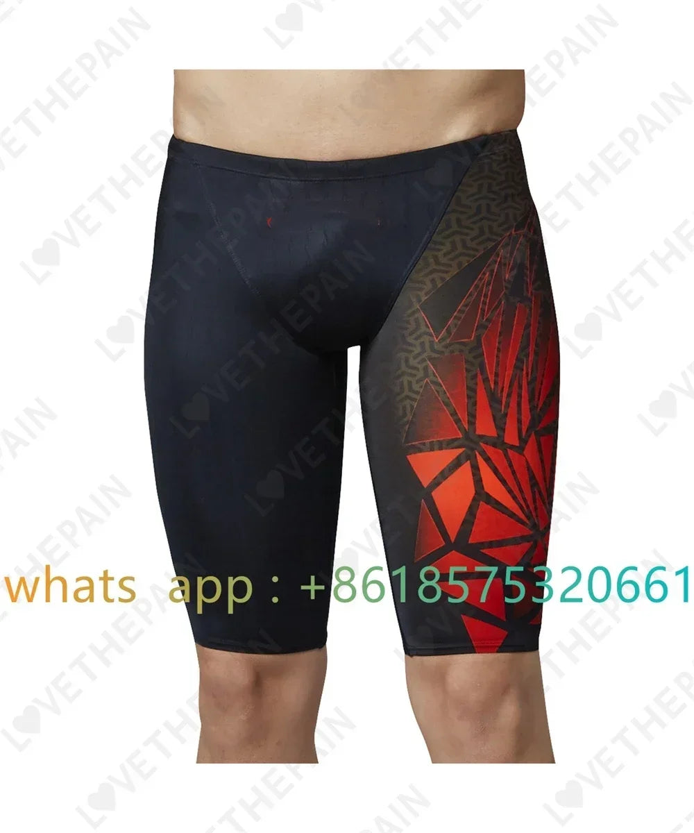 Mens Swimsuit Shorts Swimming Trunks Endurance Athletic Training Swimsuit Racing Shorts Beach Swimwear 2023 Surfing Swim Jammers
