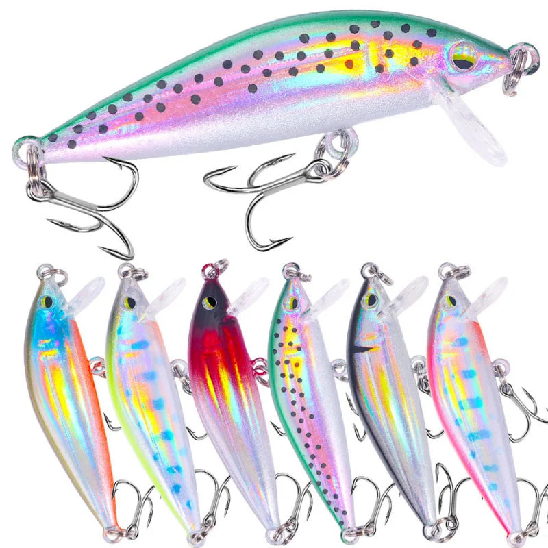 3GFloating Minnow Lua Lure5CMLength Freshwater Special Creek Fish Bass Crappie Mandarin Fish Horse Mouth Full Swimming Layer Bio