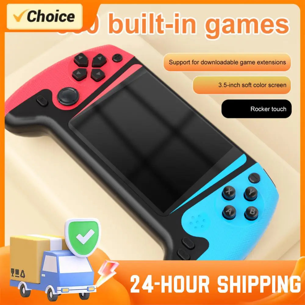 Retro Handheld Video Game Arcade Console 3.5inch LCD Screen Built-in 500 Games Portable Game Player TV Connect Nostalgic Console