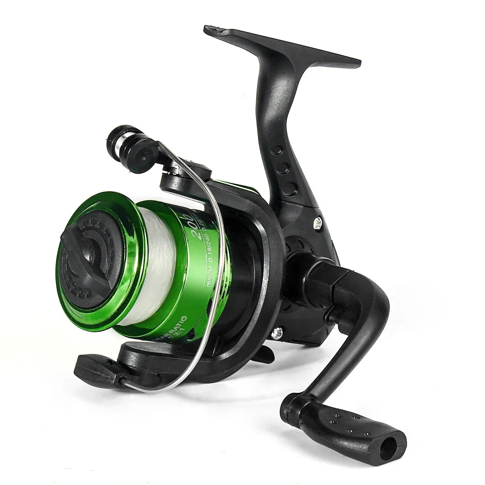 DNDYUJU Spinning Fishing Reel 5.2:1 Wheel Plastics Including Fishing Line Wheel Vessel Bait Casting Flying