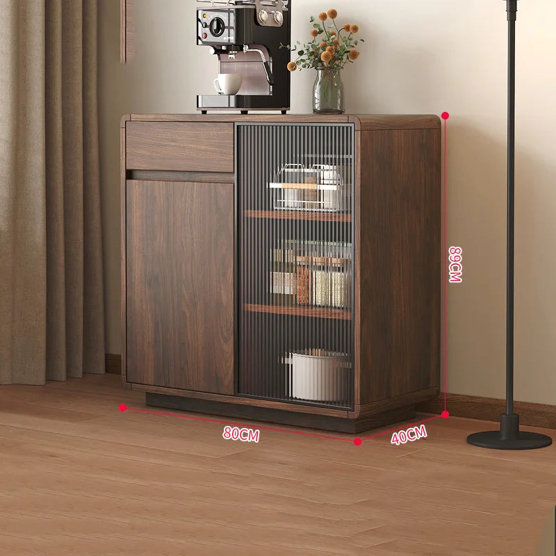 Wooden Vintage Display Cabinet Elegant Design Modern Glass Storage Cabinet Cute Drawer Woonkamer Kasten Living Room Furniture