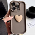 Luxury Cute 3D Love Heart Silicone Phone Case For iPhone 17 Air 16 15 13 12 11 14 Pro Max XR 16 Plus Shockproof Candy Back Cover