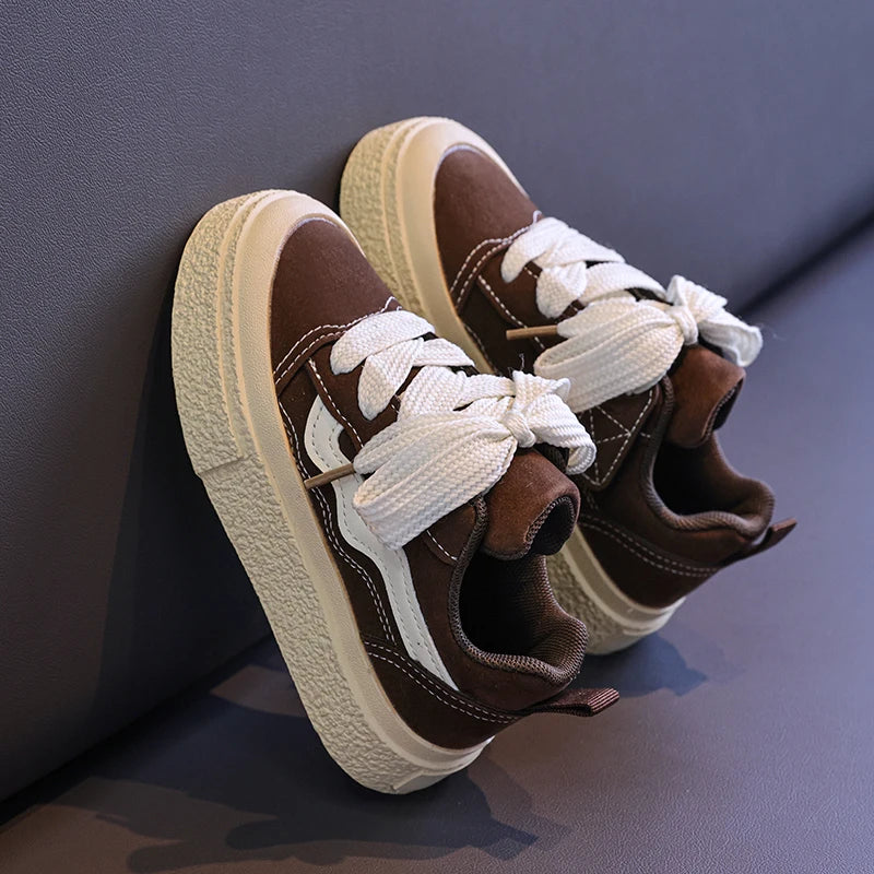 Kids Sneakers Fashion Round Toe Comfortable Fashion Non-slip Sports Shoes for Toddlers Children Soft Soled Casual Versatile Shoe