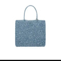 Women's handbag 2022 summer pure manual PVC woven shiny women's bag, Single Shoulder Messenger Bag