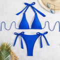 Sexy Bikini Women Swimsuits Swimwear Woman 2026 Halter Tie Bathing Suit Lace Up Beach Wear Swimming Fo Female Thong Bikinis Sets