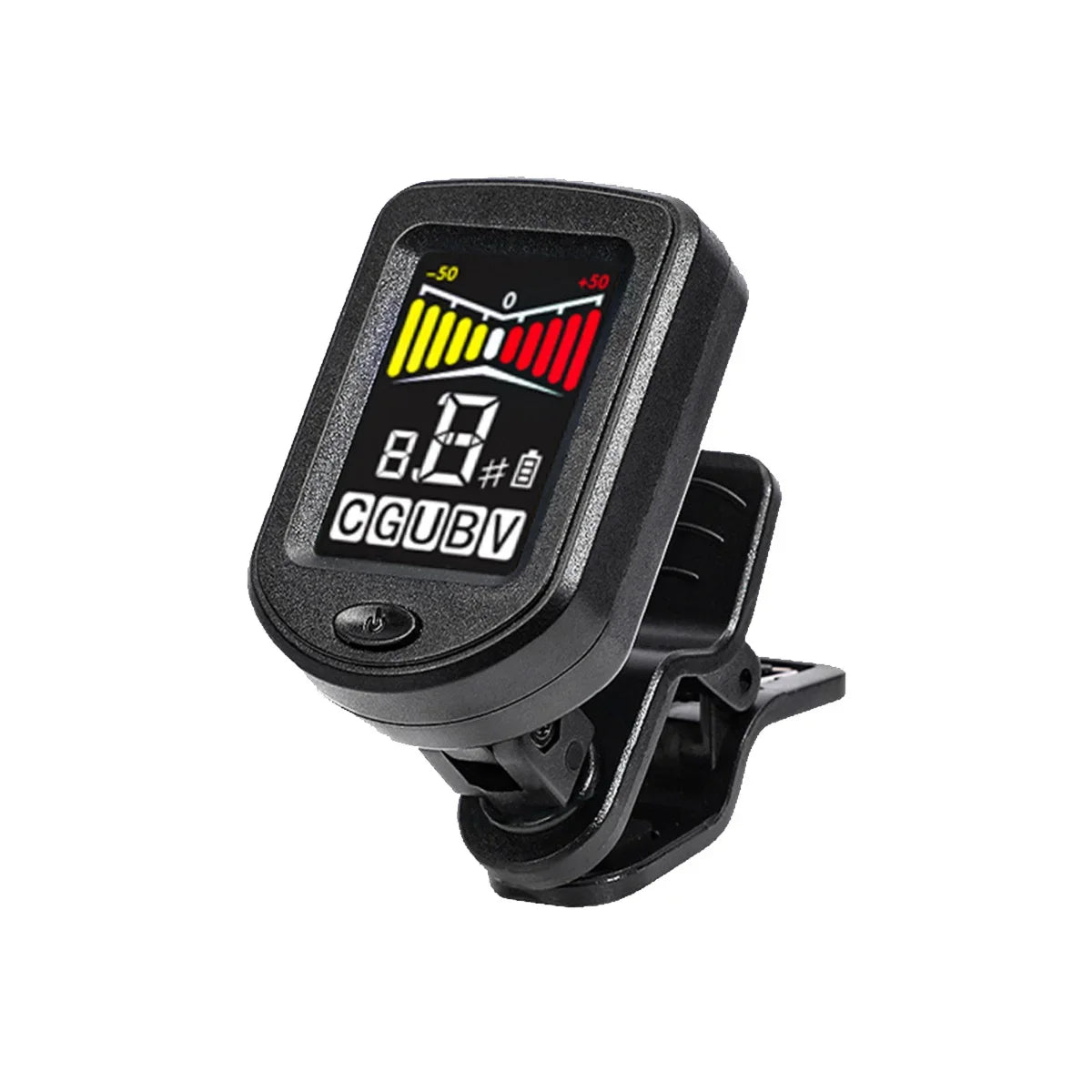 T-02 Guitar Tuner Clip-on Chromatic Digital Tuner LCD Display Mini Tuner String Instrument Accessories for Guitar Ukulele Violin
