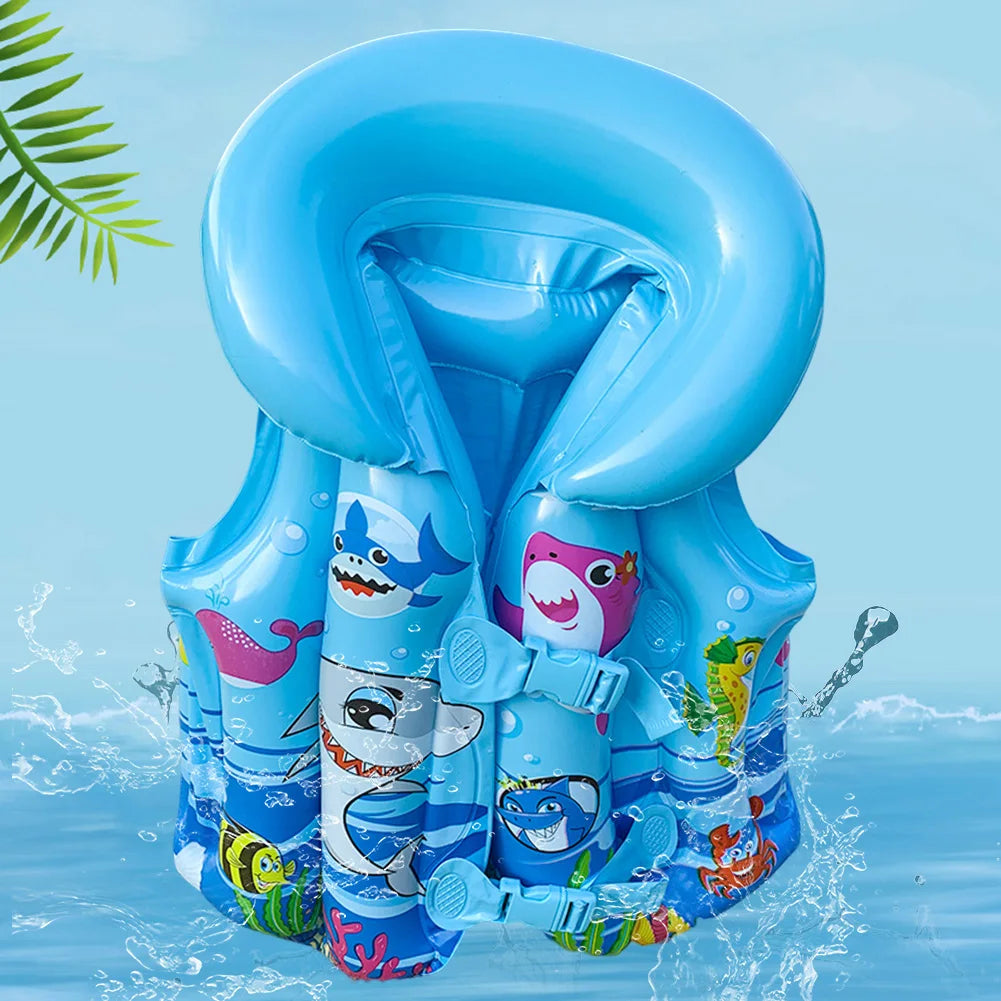 PVC Buoyancy Survival Suit Portable Inflatable Boating Life Vest Wear-resistant Safe Adjustable Webbing for Swimming Sea Fishing