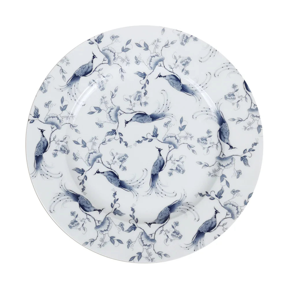 Bone China Dinning Plates Set Chinse style Flower Bird Peacock Porcelain Plate for Dessert Steak Bread Cake Dish Tray Coffee Cup