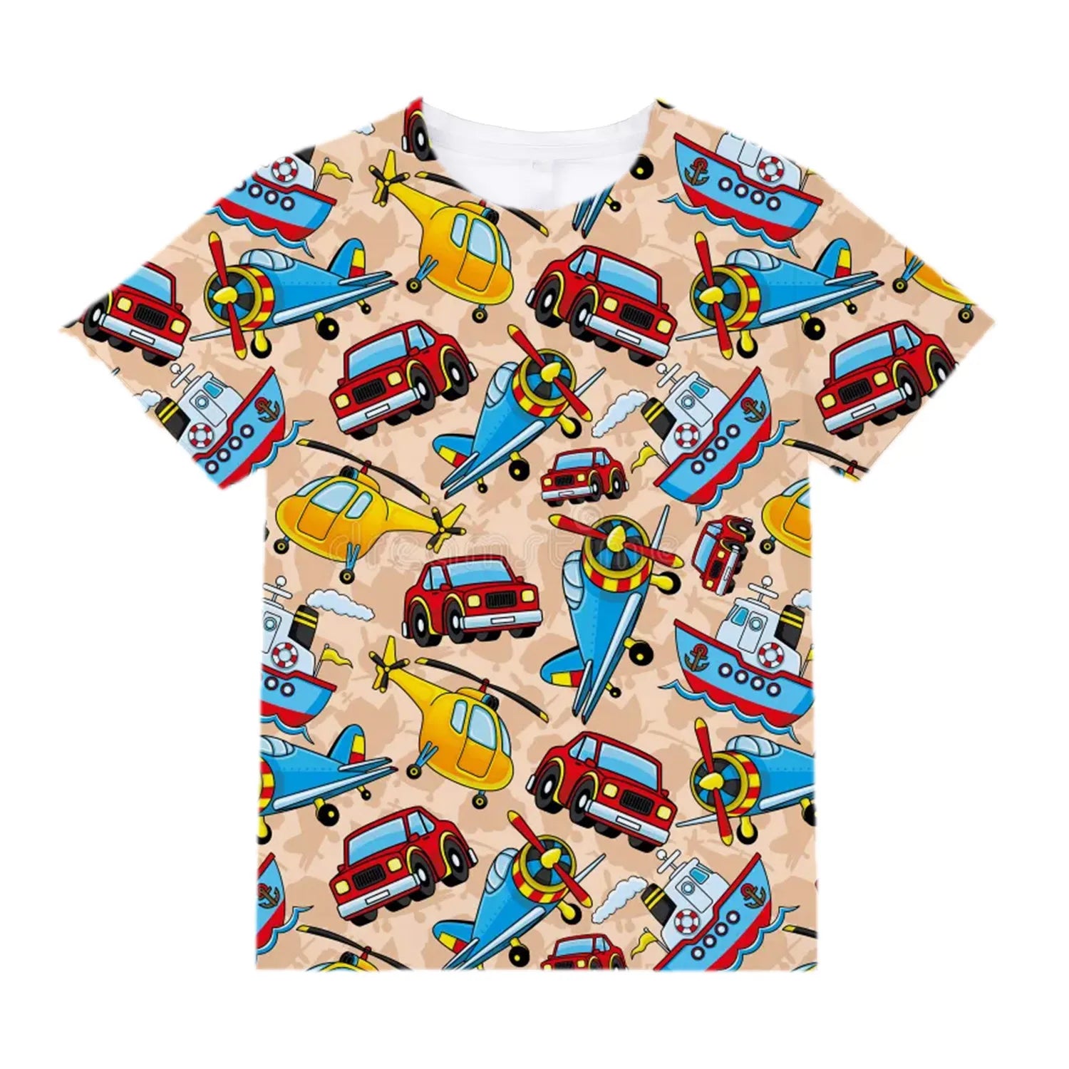 Kids Clothes for Girls from 2 to 7 Years Cute Things Cartoon Car Fashion T-Shirt Boys 9 to 14 Years White Tshirt Summer Tees Top