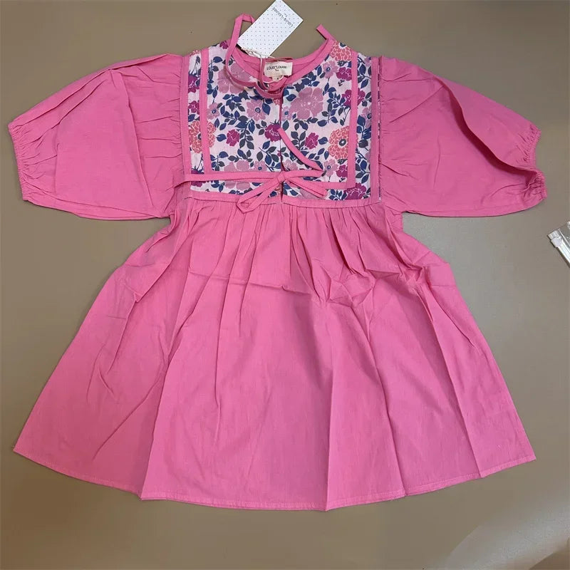 Flash Sale Kids Clothing Set 110cm Toddler Girls Dresses T-shirts Skirts Pants Cartoon Print Striped Casual Wear Summer Outfits