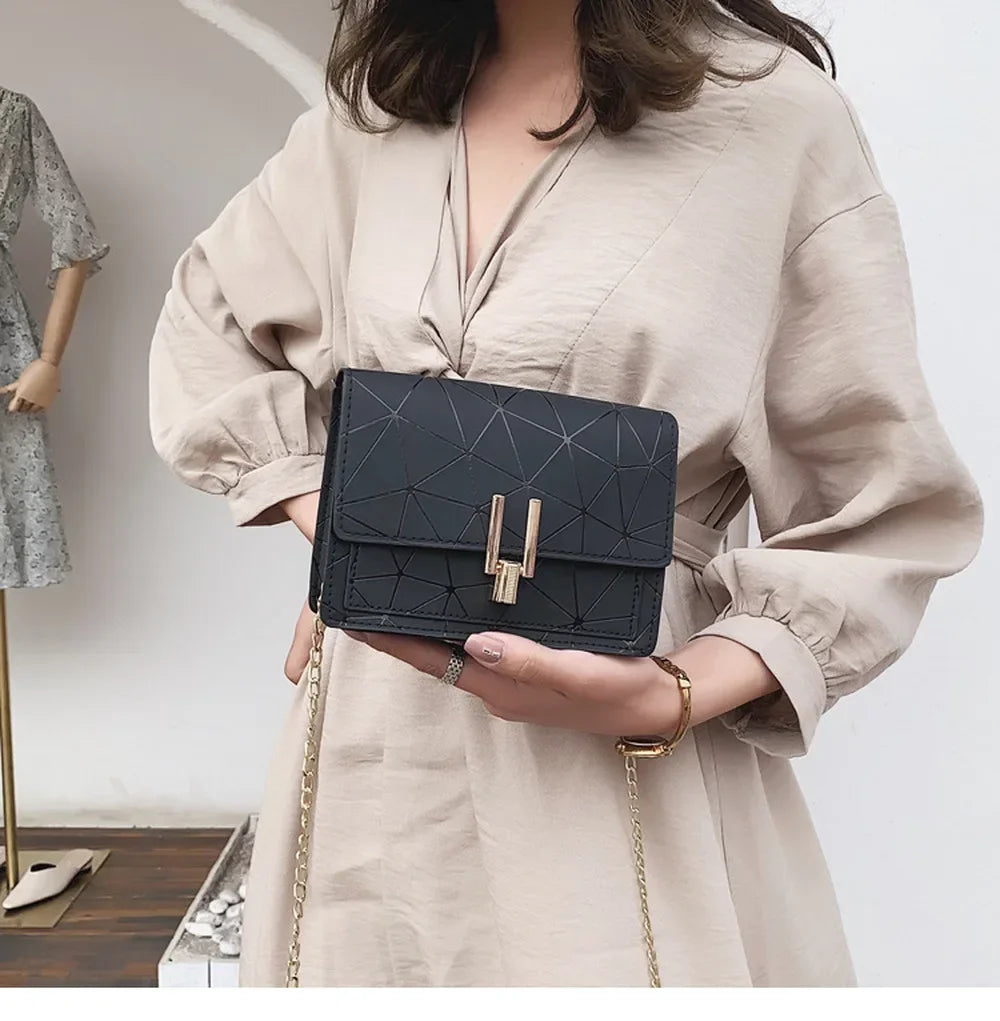 Women's Handbags Striped Square Designe Crossbody Bags High Capacity Fine Texture Soft Comfortable Female's Crossbody Bag
