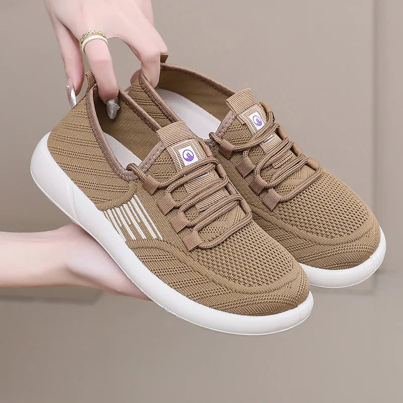 2025 new women's casual shoes soft sole breathable comfortable simple versatile anti-slip wear-resistant outdoor casual