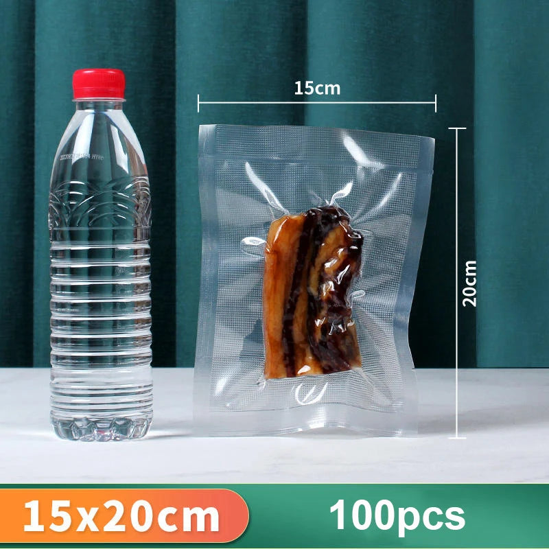 Food Vacuum Sealer Bag Plastic Sealing Bags Reusable Food Preservation Sealed Bag Household Vacuum Packaging Bags for Kitchen