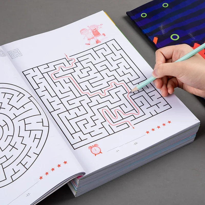 Kid's Maze Game Book Intellectual Development Educational Early Learning Toys Student Concentration Training Book Kids Gifts