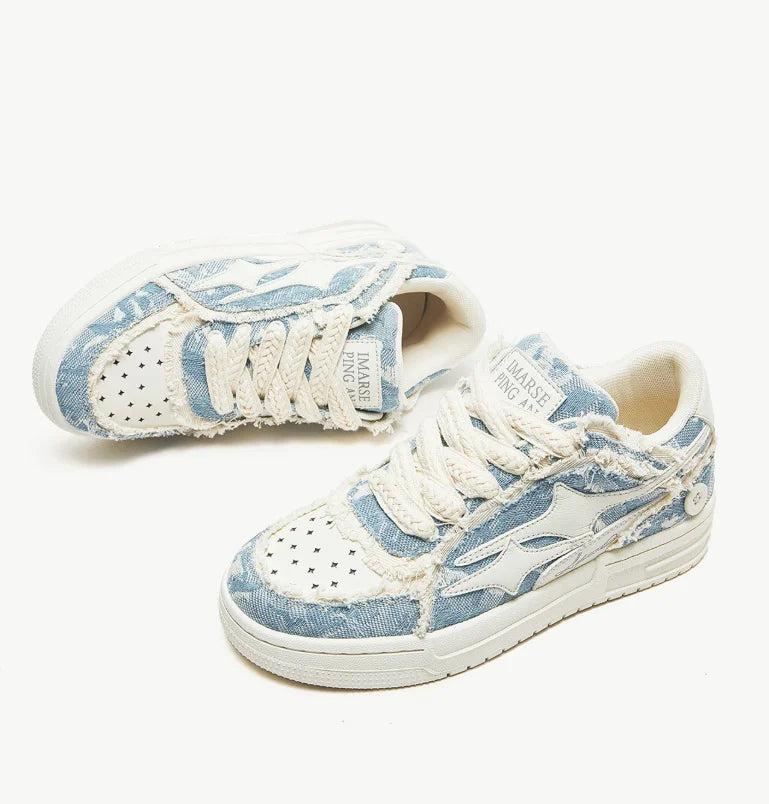 Unisex Shoes Tennis Retro Fashion Star Shoes White Leather Male Sneakers Couple Outdoor Sport Casual Shoes