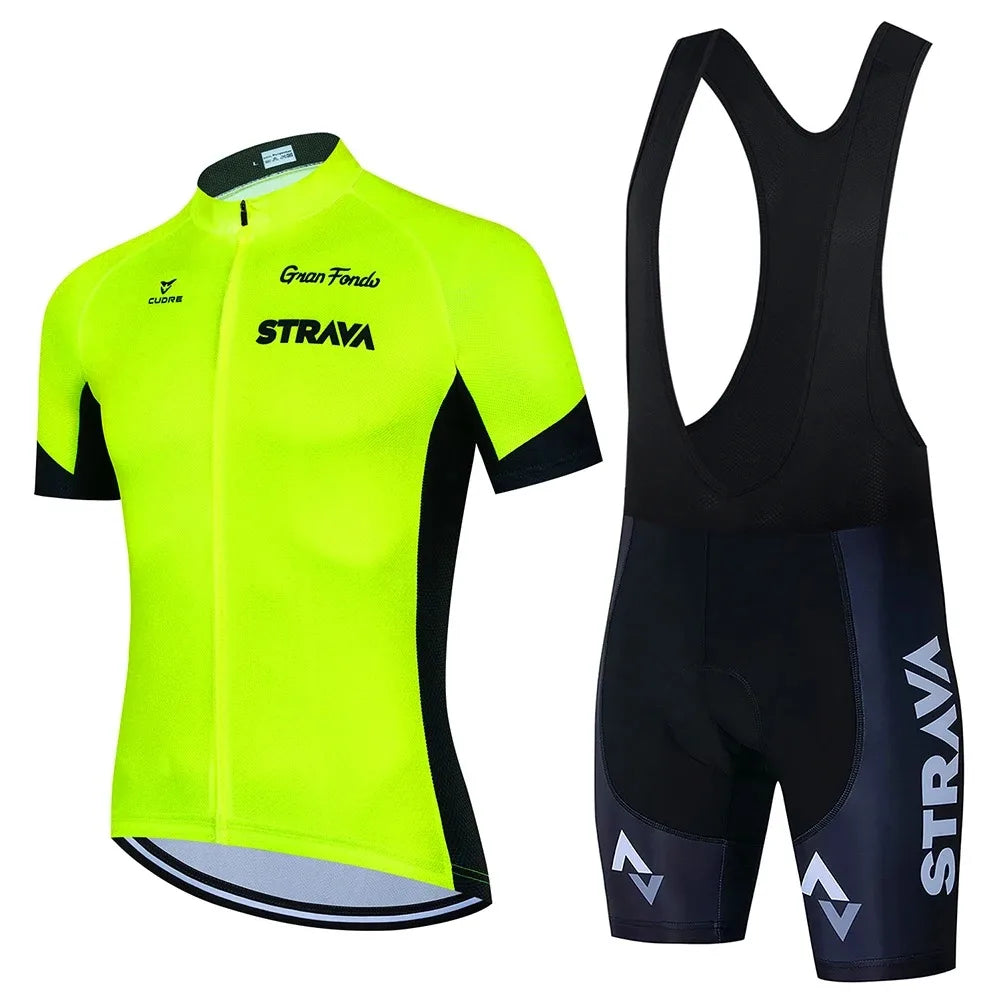 STRAVACycling Clothes For Men Cycling Sets Mountain Bike Clothes Man Summer Cycling Suit Cycling Pants Cycling Shirt Equipment