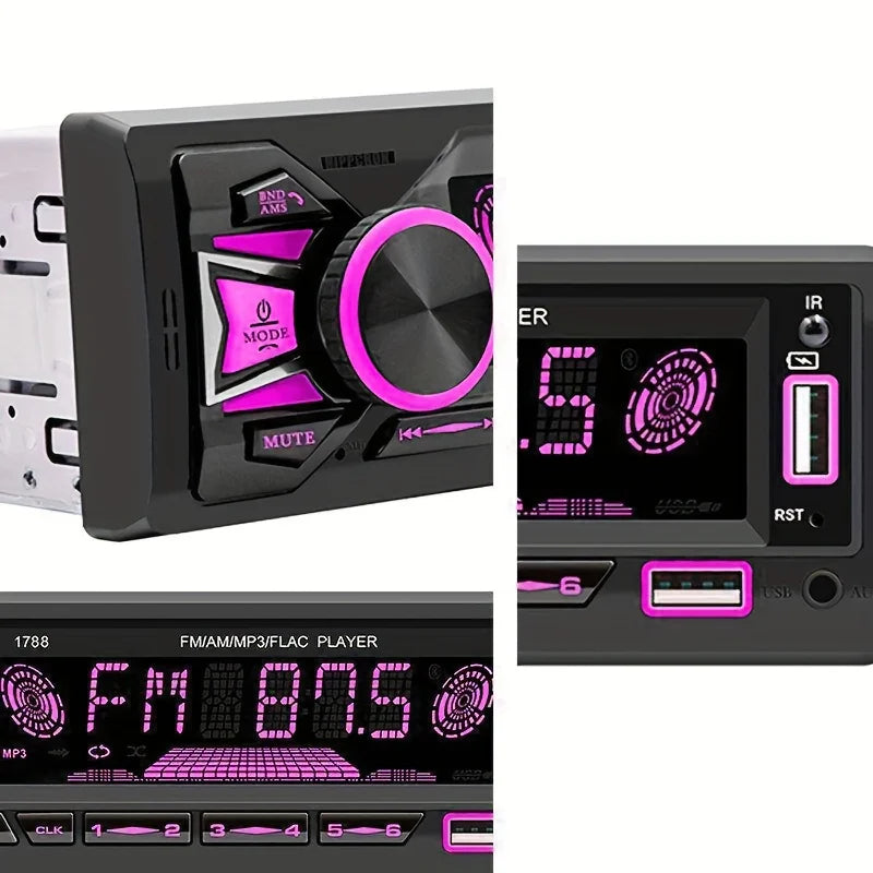 1pc Car Radio Srereo1din Wireless MP3 Player 60Wx4 FM Receiver with Remote Control AUX/USB/TF Card In Dash Kit