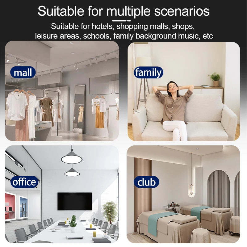 Home Audio System 4Ohm Sound Ceiling Speakers Background Music 10W Passive Wall Stereo Speakers For Bedroom Kitchen Home Theatre