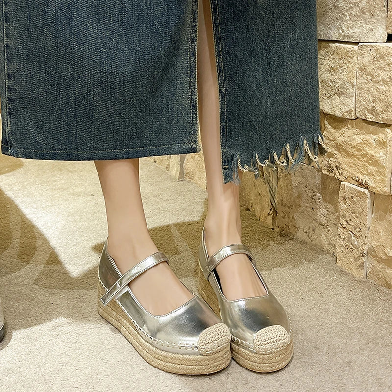 Flat Shoes for Women Wedge Platform Casual Espadrilles Barefoot Comfortable Fashion Offer