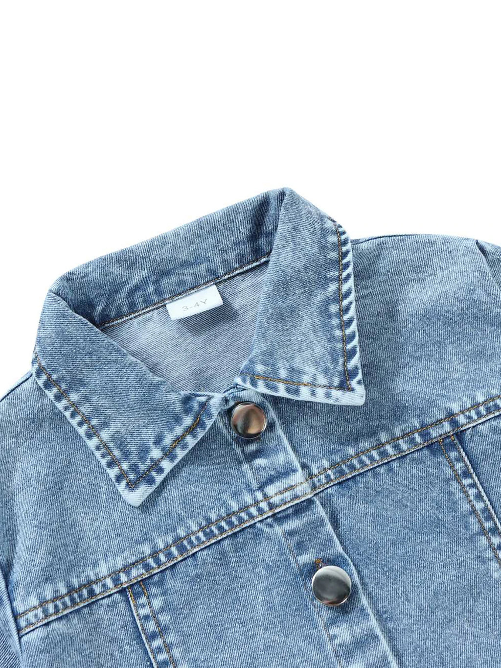 Children’s Clothing Set: Mother-Daughter Printed Denim Jacket and Skirt, Fashionable Kids’ Outfit for Girls Aged 1 to 8 Years