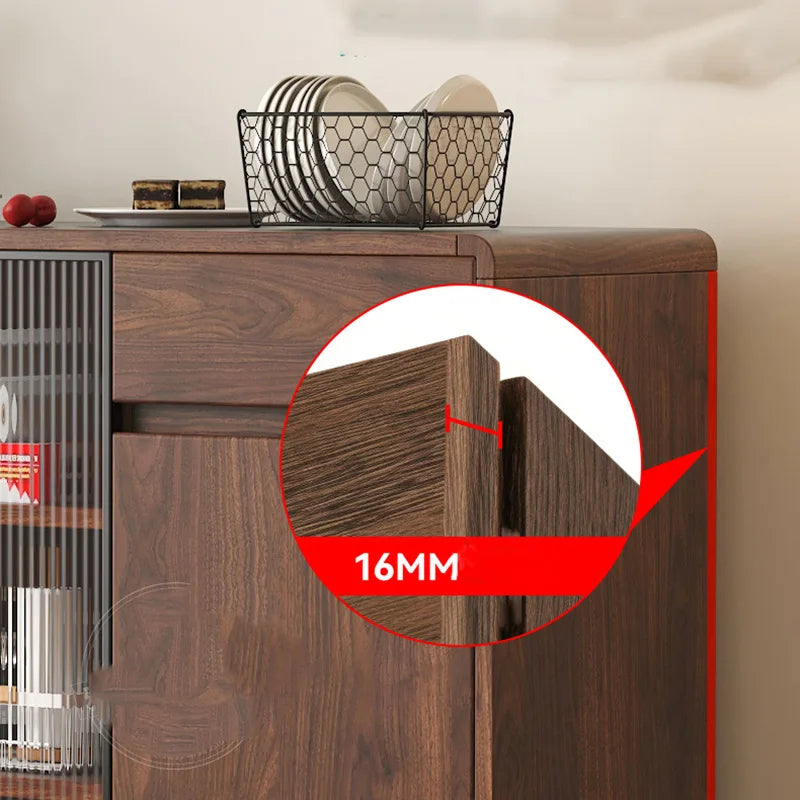 Wooden Vintage Display Cabinet Elegant Design Modern Glass Storage Cabinet Cute Drawer Woonkamer Kasten Living Room Furniture