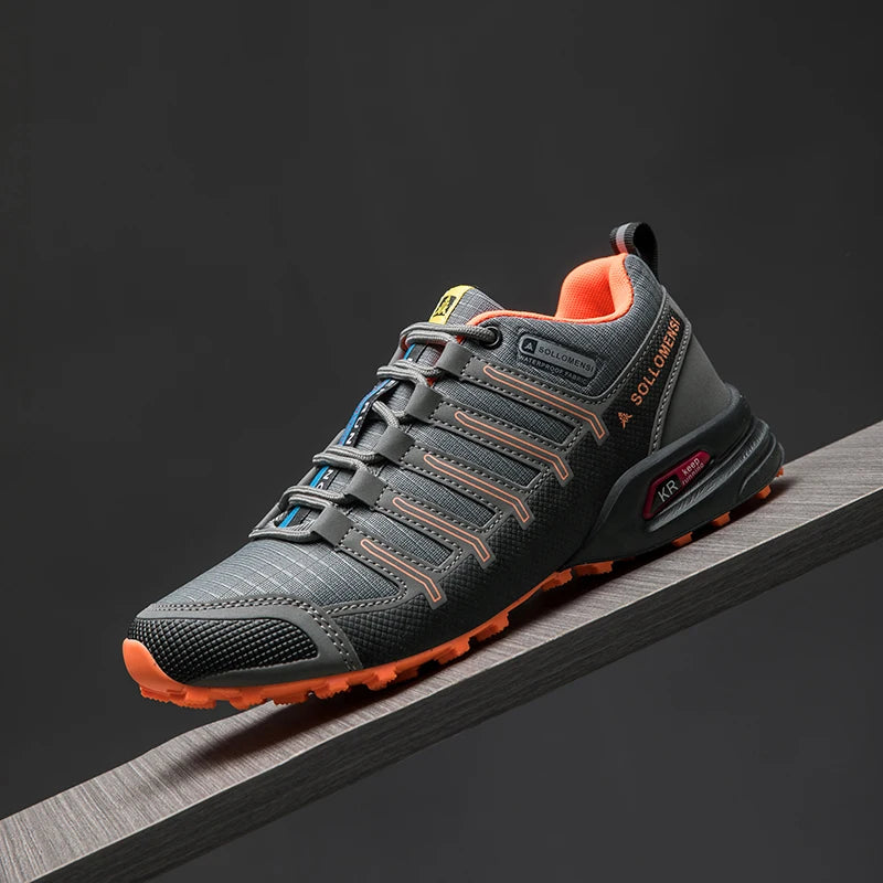 Men's Hiking Shoes,Rubber Soles, Non-Slip And Wear-Resistant All-Terrain Hiking Sports Shoes, Camping And Hunting Training Shoes