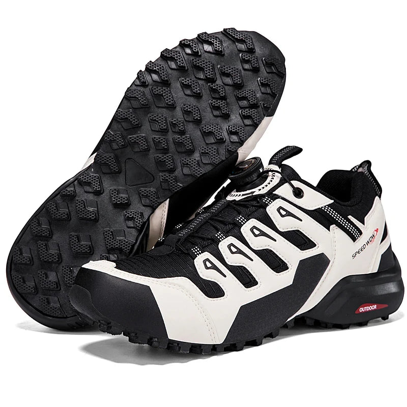 Men's Hiking Shoes Suede Leather Outdoor Shoes Wear-resistant Men Trekking Walking Hunting Tactical Sneakers