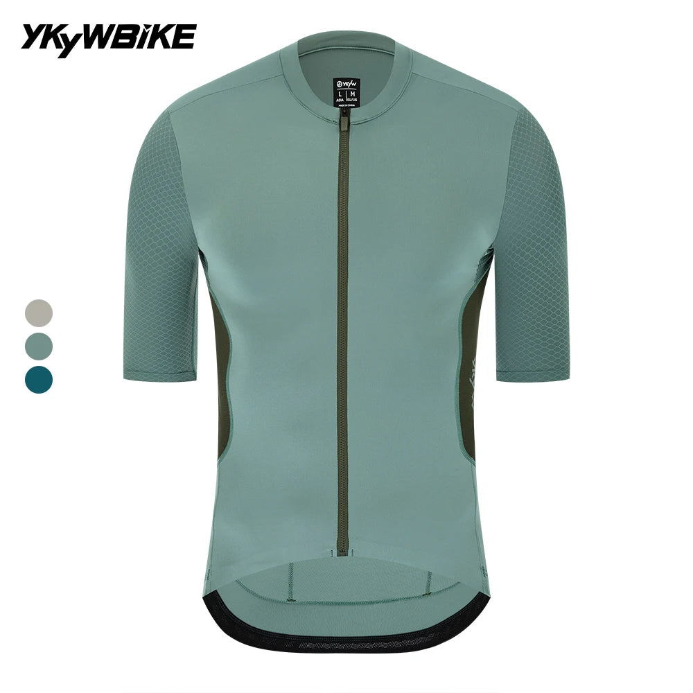 YKYWBIKE 2025 Men's Cycling Jersey Velocity X-Cool Race Pro Summer Breathable Short Sleeve Bike Shirt Honeycomb Bicycle Clothing