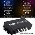 2.1CH 80W×2(L/R)+80W(sub)  Class D Stereo Digital Audio Amp with Subwoofer HDMI Output forcar/marine/outdoor passive speakers