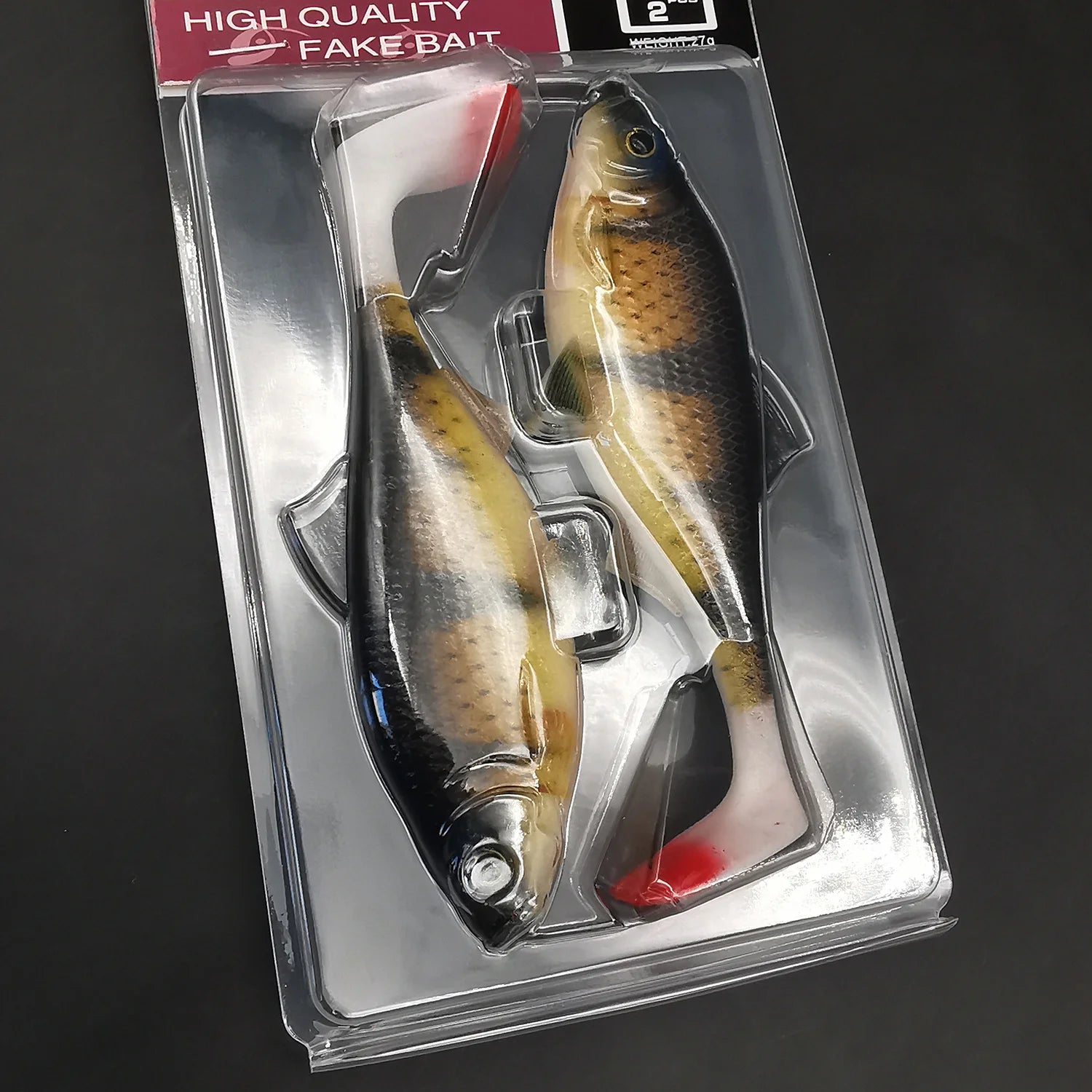 ANFS 2pcs Soft Fishing Kit 3D 14cm/5.5Inch Artificial Bait Shad Pike Perch Zander Catfish Fishing Tackle Isca Artificial