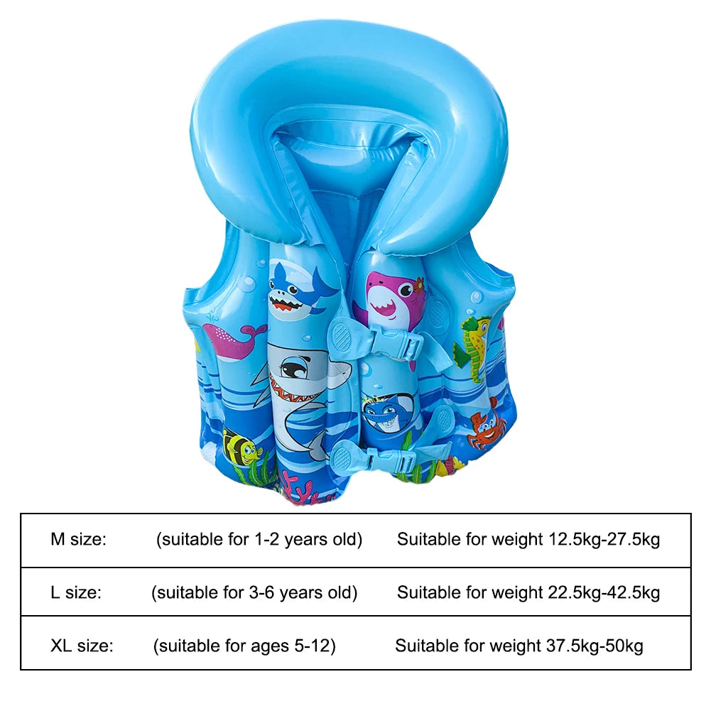 Baby Float Life Vest Jacket Children PVC Drifting Safety Vest Swimming Vest for Children Buoyancy Floating Vest Swimming Vest