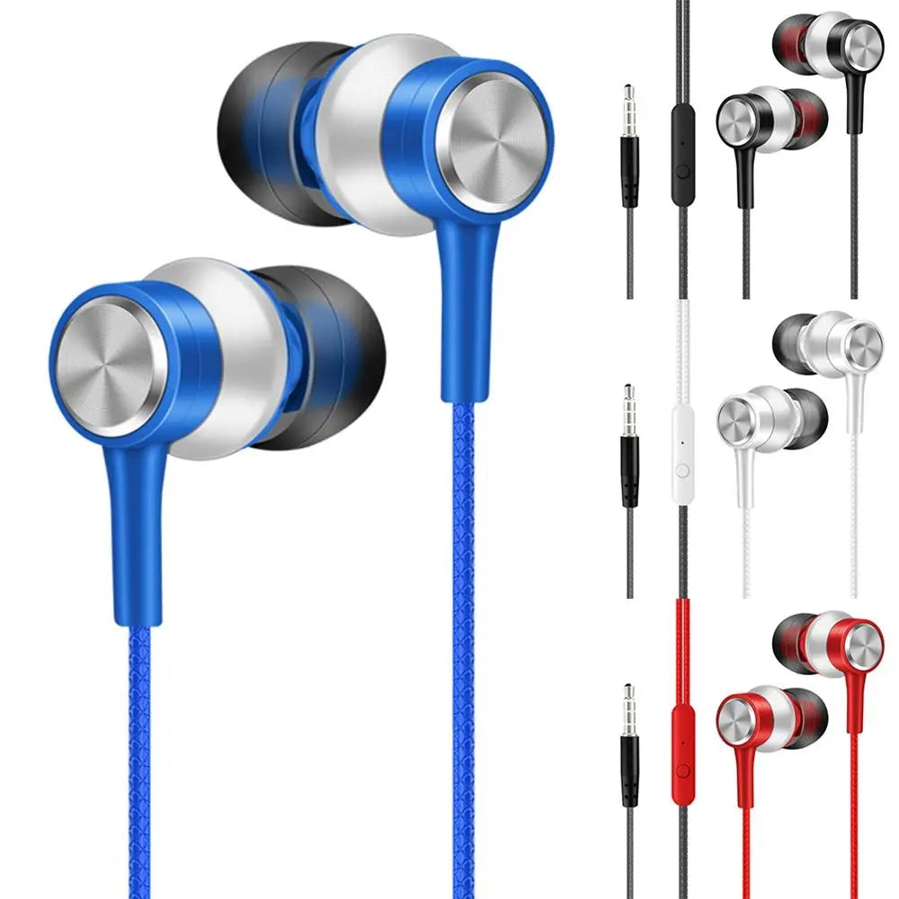 Stereo In-ear Headphones Portable High Definition 3.5mm Earphone Deep Bass Noise Canceling Music Earphones