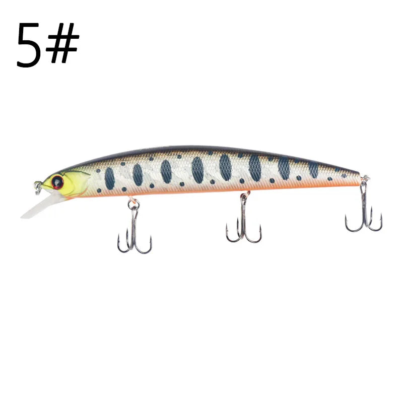 Fising Bait 13cm 20g  Sinking Minnow Lure 3 hooks Bass Long Cast Hard Bait Depth 0.5-2m