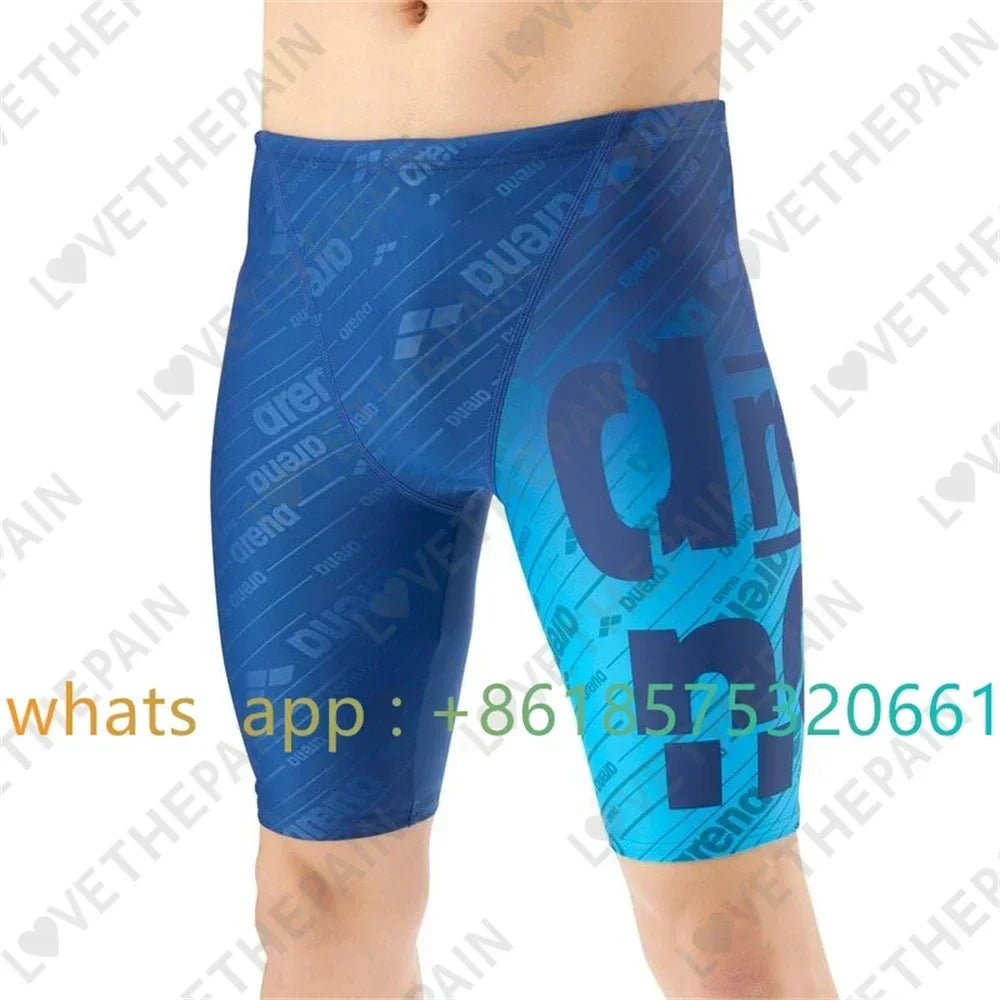 Mens Swimsuit Shorts Swimming Trunks Endurance Athletic Training Swimsuit Racing Shorts Beach Swimwear 2023 Surfing Swim Jammers
