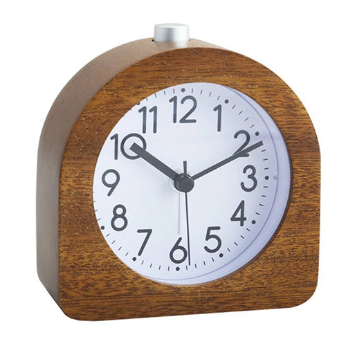 Alarm Clock Without Ticking Retro Wooden Alarm Clock With Dial Alarm Light Quiet Table Clock With Snooze Function