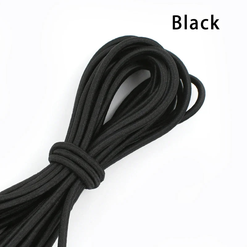 5/10Meters 4mm Elastic Bands for Hairband Sewing Stretch Rubber Tapes Rope Belt Spring String Cords DIY Clothes Accessories