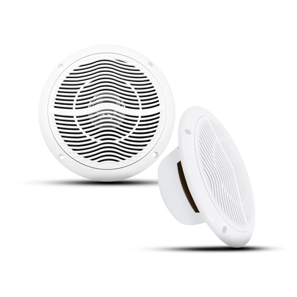 Herdio 6.5 Inch Marine Speaker 120W 2-Way Waterproof And Weather Resistant Outdoor Stereo Boat Speakers Perfect For ATV UTV