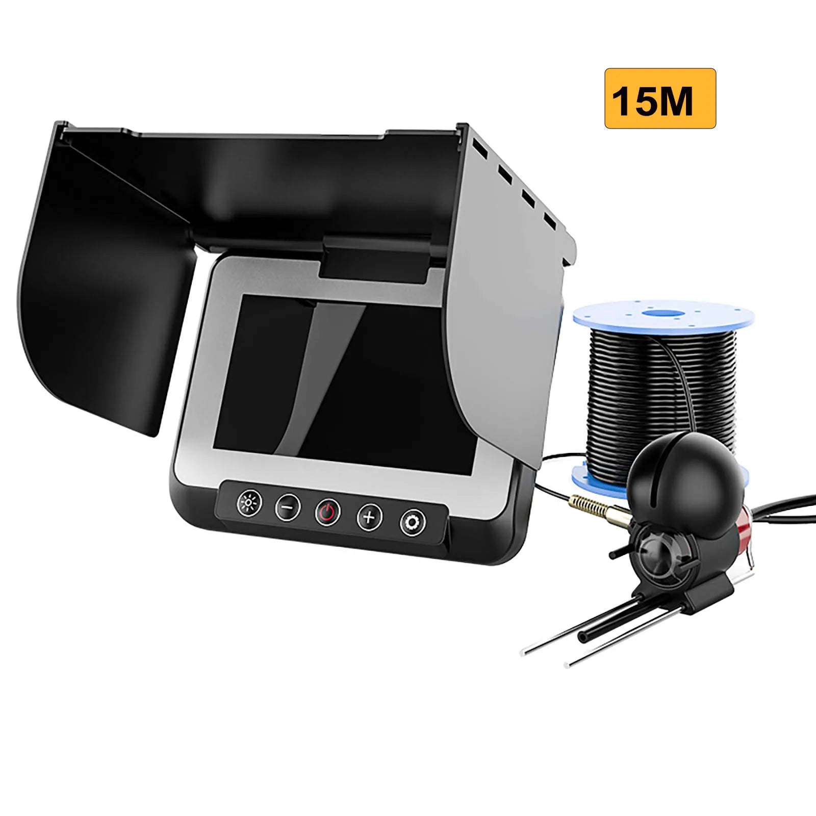 Fish Finder Underwater Camera 1080P HD 4.3 inch LCD Fishing Camera With 5000mAh Battery Portable Fishing Tools With Night Vision