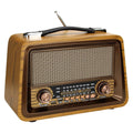 Portable Wooden Retro Radio AM FM SW Radios Wireless Bluetooth Speaker HIFI Stereo MP3 Music Player Support USB TF AUX R-2066BT
